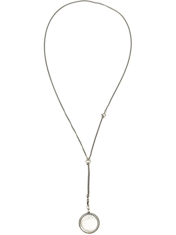Ann Demeulemeester Pearl Filled Pendant Necklace