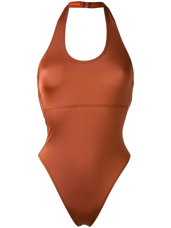 Ack - Classic Swimsuit - Women - Polyamide/spandex/elastane - L, Brown, Polyamide/spandex/elastane