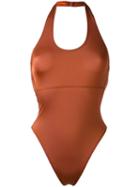 Ack - Classic Swimsuit - Women - Polyamide/spandex/elastane - L, Brown, Polyamide/spandex/elastane
