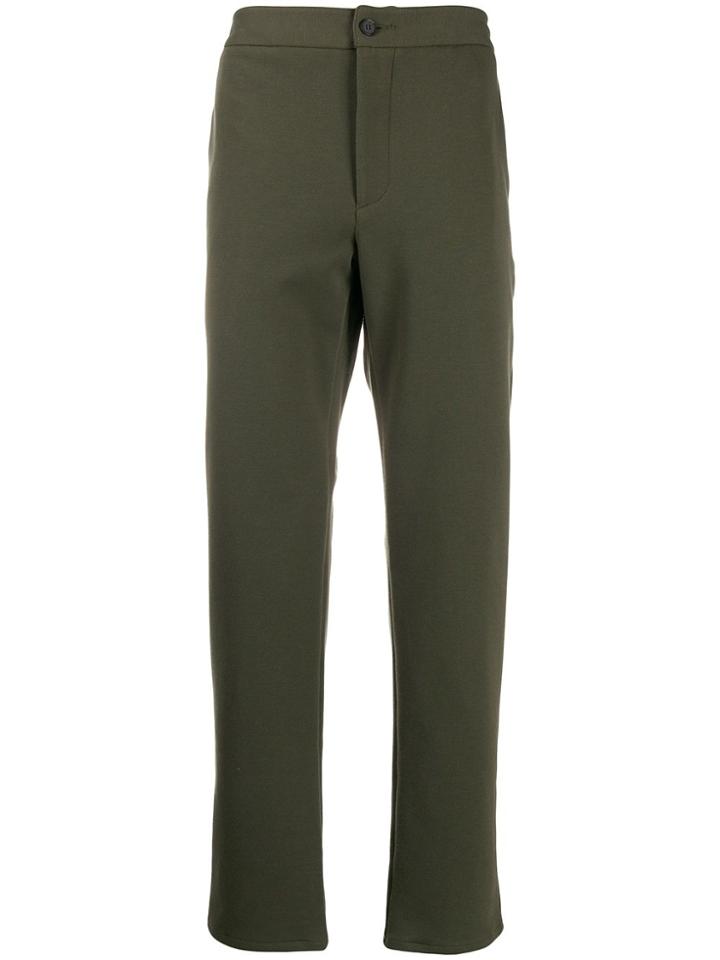 Harris Wharf London Mid-rise Tapered Trousers - Green