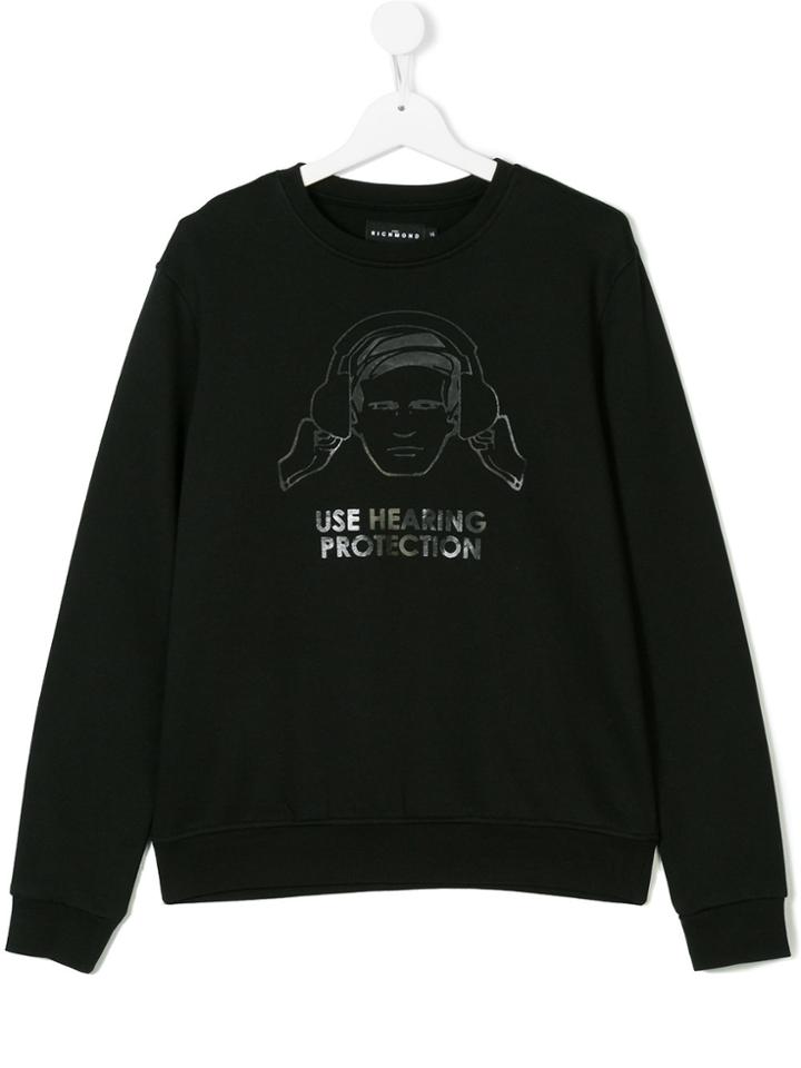 John Richmond Kids Hearing Protection Sweatshirt - Black