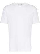 Comme Des Garçons Shirt Logo Print Crew Neck Cotton T-shirt - White