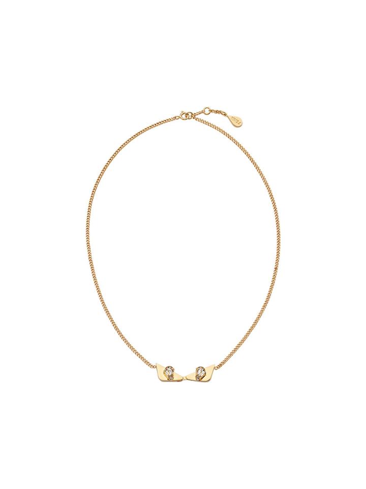 Fendi Crystal Wonders Necklace - Metallic