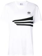 Adidas Three Stripe T-shirt - White Pink