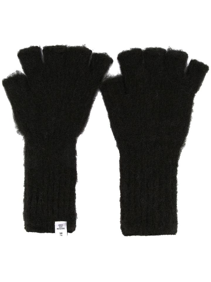 Facetasm Fingerless Gloves - Black