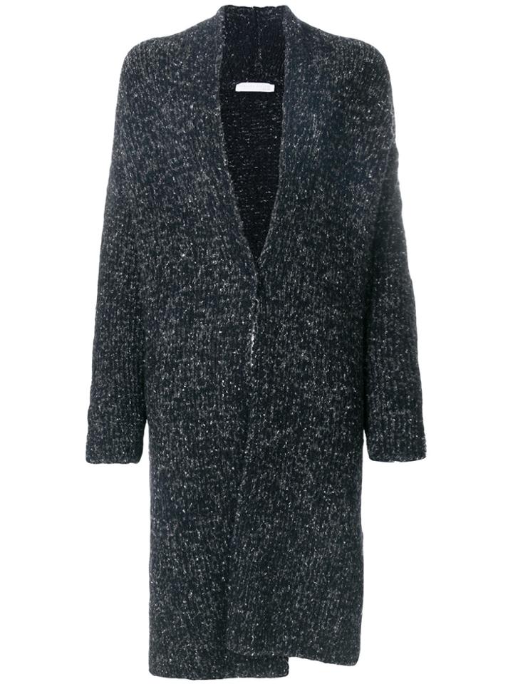 Fabiana Filippi Long V-neck Cardigan - Grey