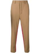 Kappa Side Stripe Tapered Trousers - Nude & Neutrals