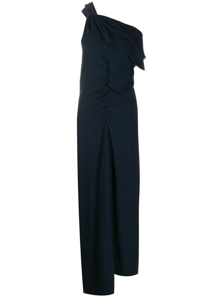 Colville Draped One-shoulder Dress - Blue