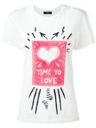 Diesel Time To Love T-shirt, Women's, Size: Xs, White, Cotton