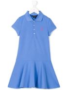 Flared Polo Dress - Kids - Cotton/spandex/elastane - 5 Yrs, Blue, Ralph Lauren Kids