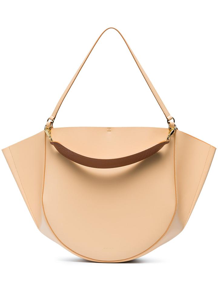 Wandler Beige Mia Leather Tote Bag - Nude & Neutrals