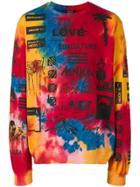 Mauna Kea Tie Dye Print Sweatshirt - Red