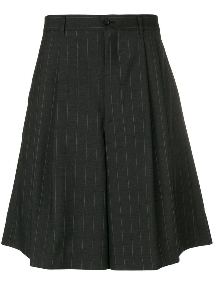 Comme Des Garçons Homme Plus Wide Leg Tailored Shorts - Black