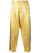 Haider Ackermann Printed Drop-crotch Trousers - Yellow
