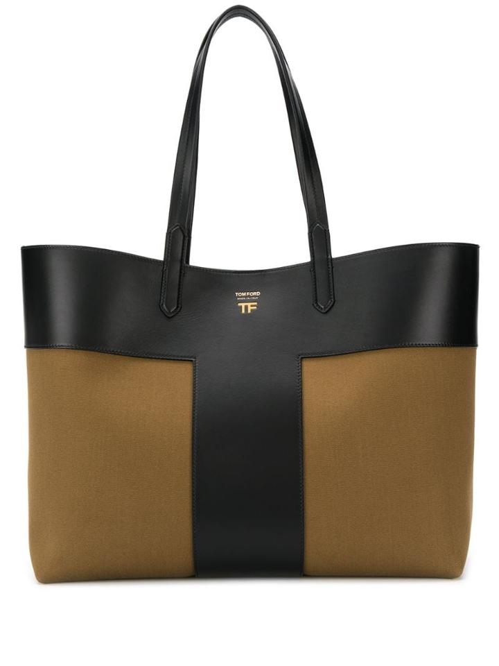 Tom Ford T Tote Bag - Black