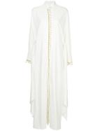 Osman Fringed Kimono Dress - White