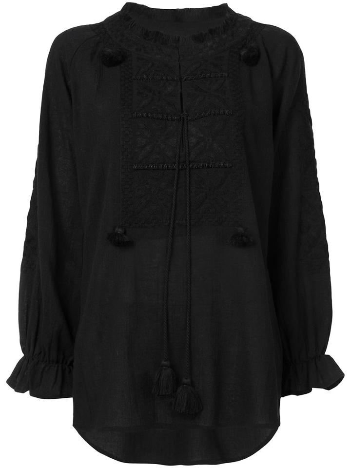 Figue - Lou Lou Blouse - Women - Cotton - S, Black, Cotton