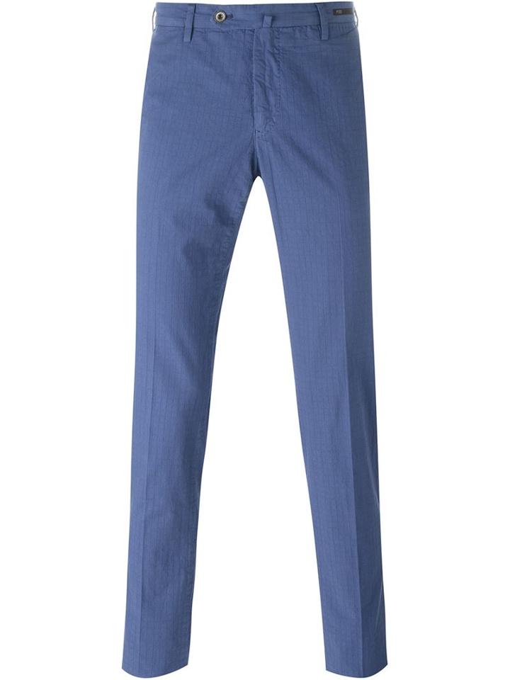 Pt01 Tinto Super Slim Chinos, Men's, Size: 46, Blue, Cotton