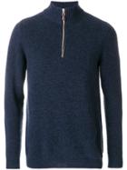 N.peal Half Zip Cashmere Jumper - Blue