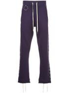 Mr. Completely Drawstring Fitted Trousers - Pink & Purple