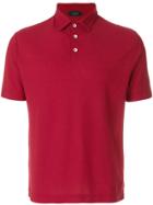Zanone Plain Polo Shirt - Red
