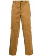 Comme Des Garçons Shirt Corduroy Straight-fit Trousers - Neutrals