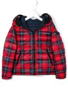 Ai Riders On The Storm Kids Tartan Padded Jacket, Boy's, Size: 10 Yrs, Red