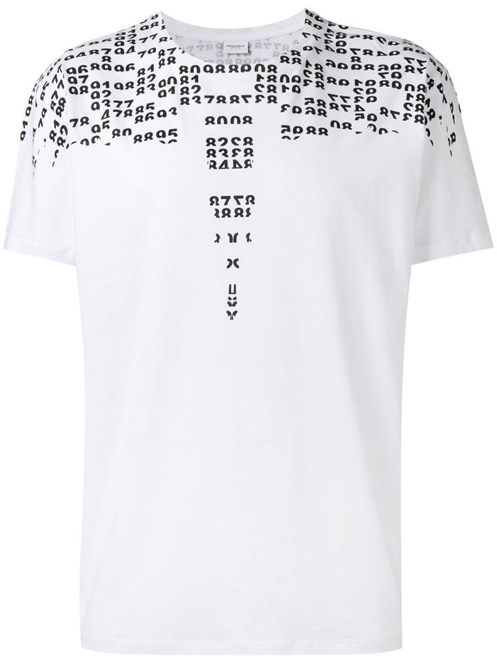 Marcelo Burlon County Of Milan Rey T-shirt, Men's, Size: Small, White, Cotton