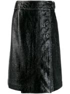 Marni Patent Wrap Style Skirt - Black