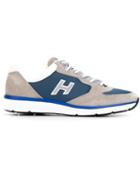 Hogan Lace-up Sneakers, Men's, Size: 9, Blue, Suede/leather/nylon/rubber