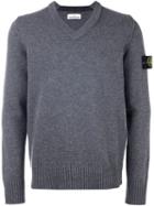 Stone Island 'ml' Pullover, Men's, Size: Xl, Grey, Polyamide/wool