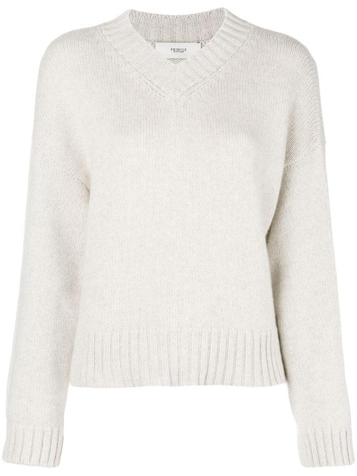Pringle Of Scotland Loose V-neck Sweater - Neutrals