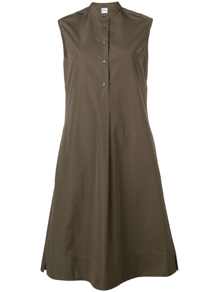 Aspesi Midi Shirt Dress - Green