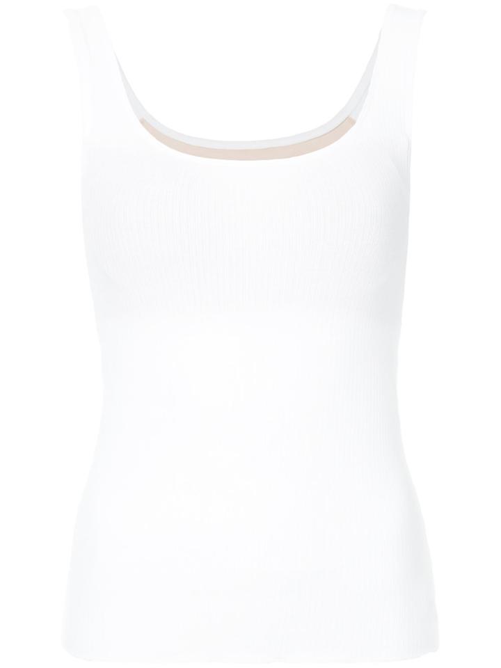 H Beauty & Youth Scoop Neck Vest - White