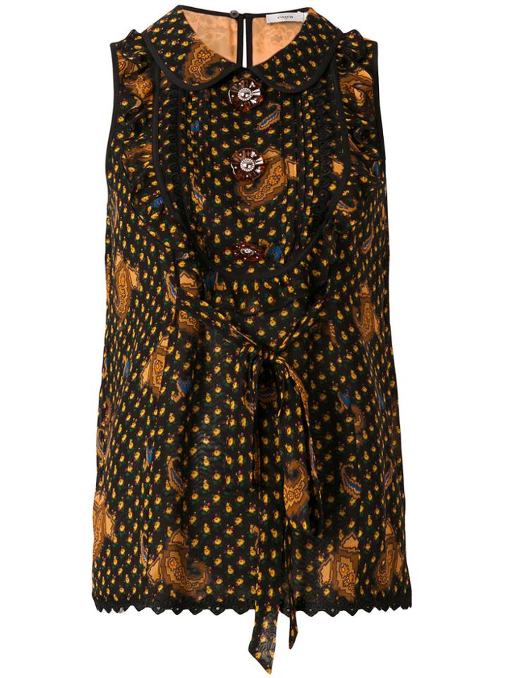 Coach Printed Blouse - Black