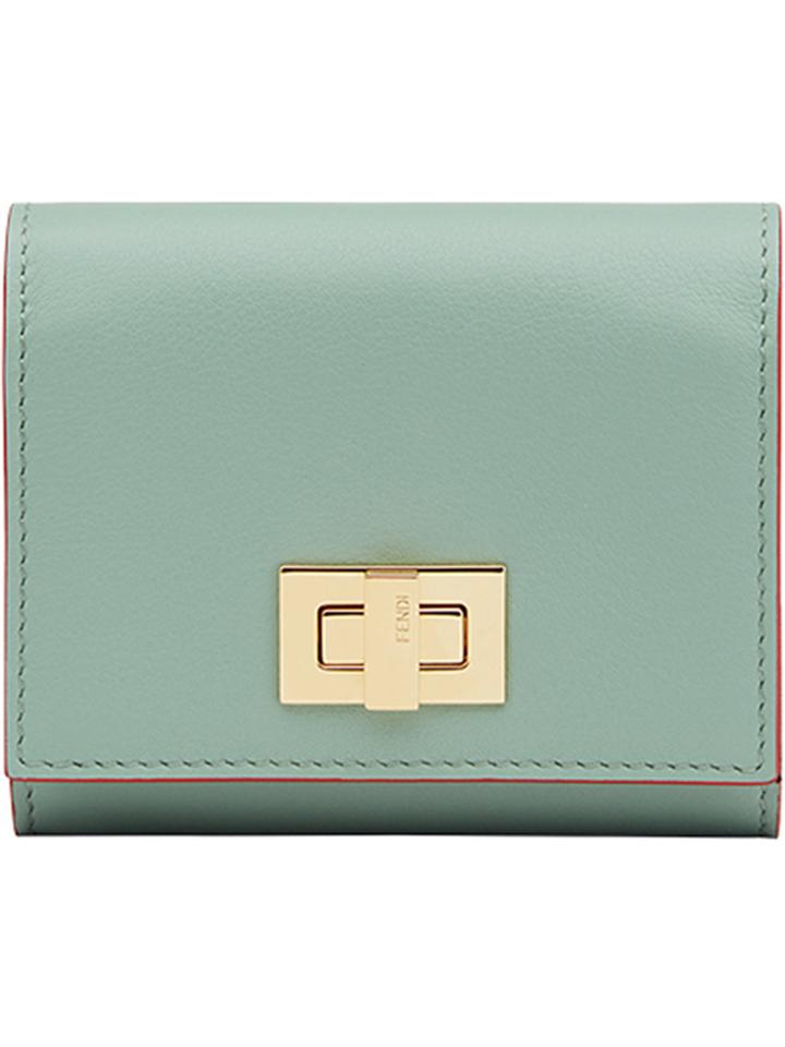 Fendi Peekaboo Card Holder - Green