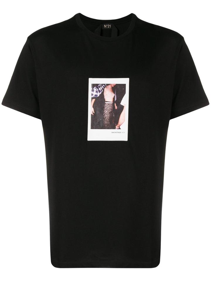 No21 Photographic Print T-shirt - Black