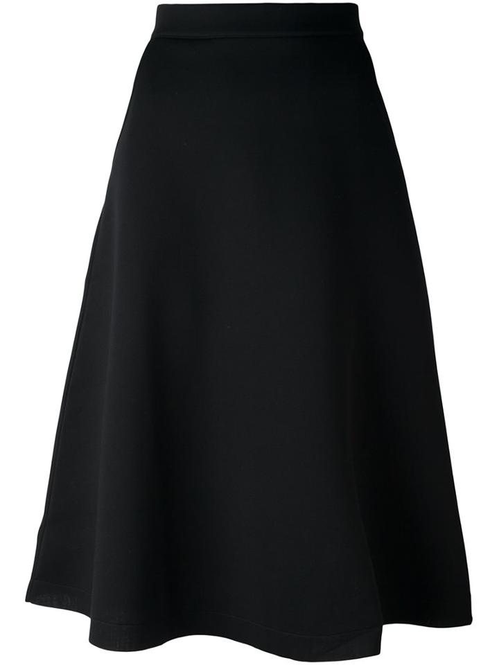 Être Cécile A-line Midi Skirt, Women's, Size: Medium, Black, Viscose/polyurethane