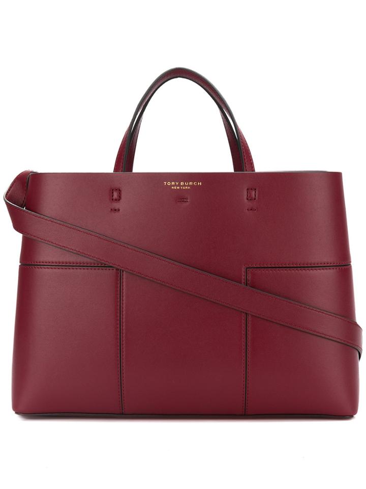 Tory Burch Block-t Triple Tote Bag - Pink & Purple