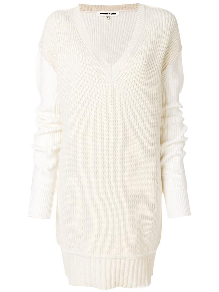 Mcq Alexander Mcqueen V-neck Jumper - Nude & Neutrals