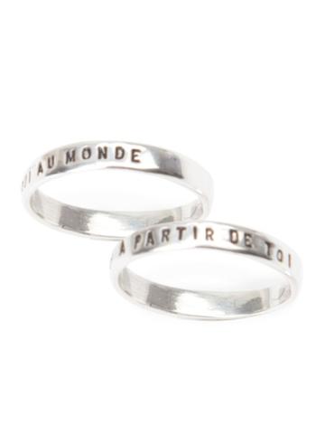 Thoraval 'c'est A Partir.' Ring Set