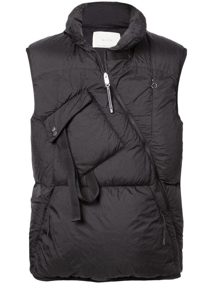 1017 Alyx 9sm Asymmetric Puffer Vest - Black