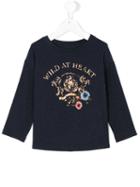 Lapin House - Wild At Heart Print T-shirt - Kids - Polyester/viscose - 8 Yrs, Blue