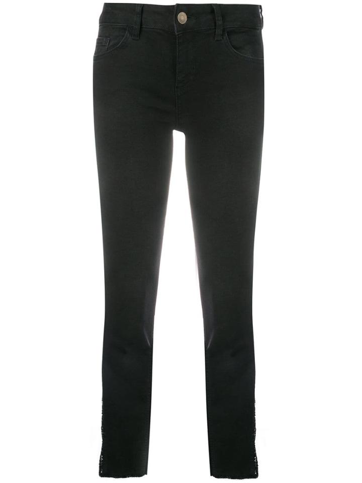 Liu Jo Cropped Flared Jeans - Black