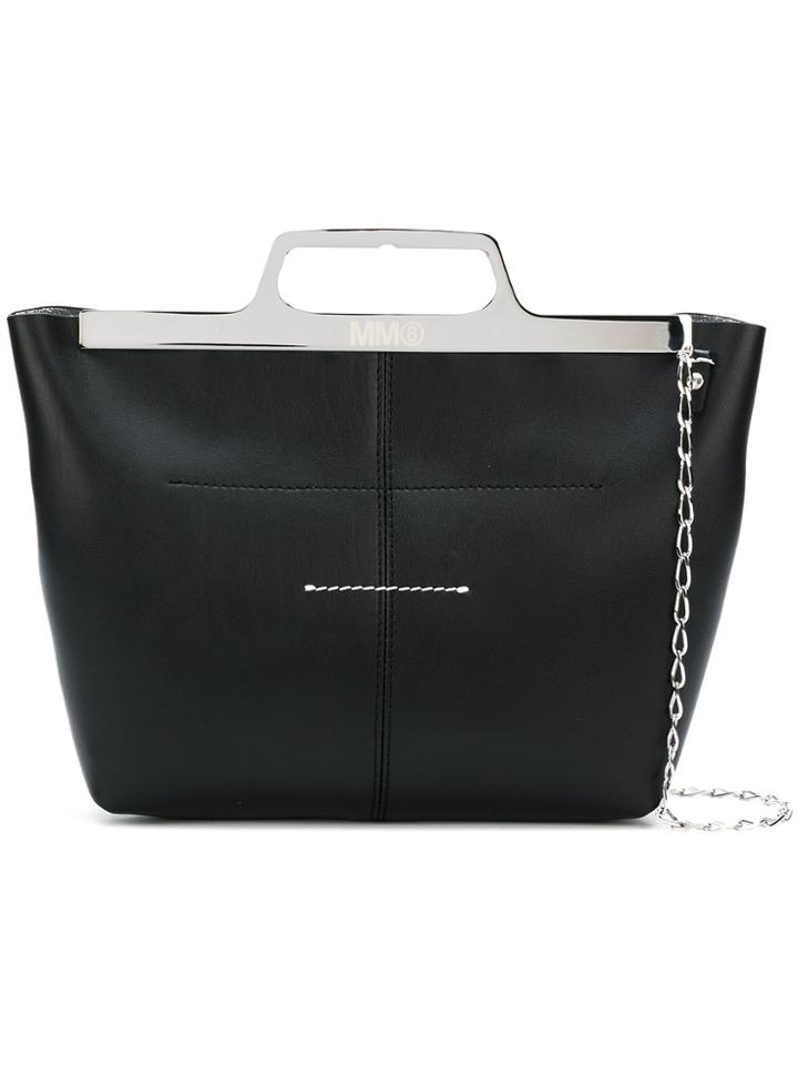 Mm6 Maison Margiela Plain Tote - Black