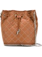 Stella Mccartney - 'falabella' Bucket Shoulder Bag - Women - Artificial Leather - One Size, Brown, Artificial Leather