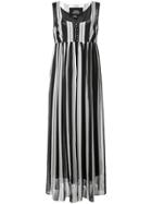 Marc Jacobs Striped Midi Dress - Black