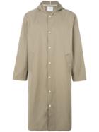 Ih Nom Uh Nit Rear Print Hood Coat - Nude & Neutrals