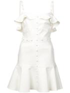 Alexis Jodie Ruffle Chambray Dress - White
