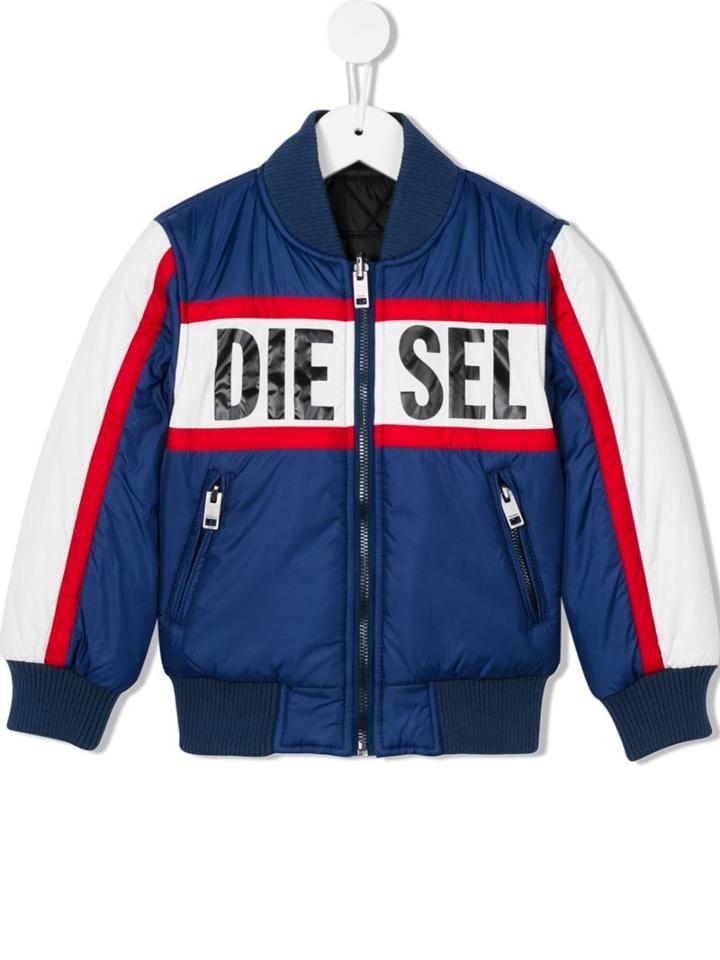 Diesel Kids 'jelez' Reversible Bomber Jacket, Boy's, Size: 7 Yrs